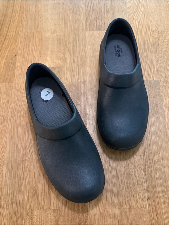 CROCS Shoes - Crocs Dual Comfort 7 Black Neria Pro Work Clogs Slip Resistant